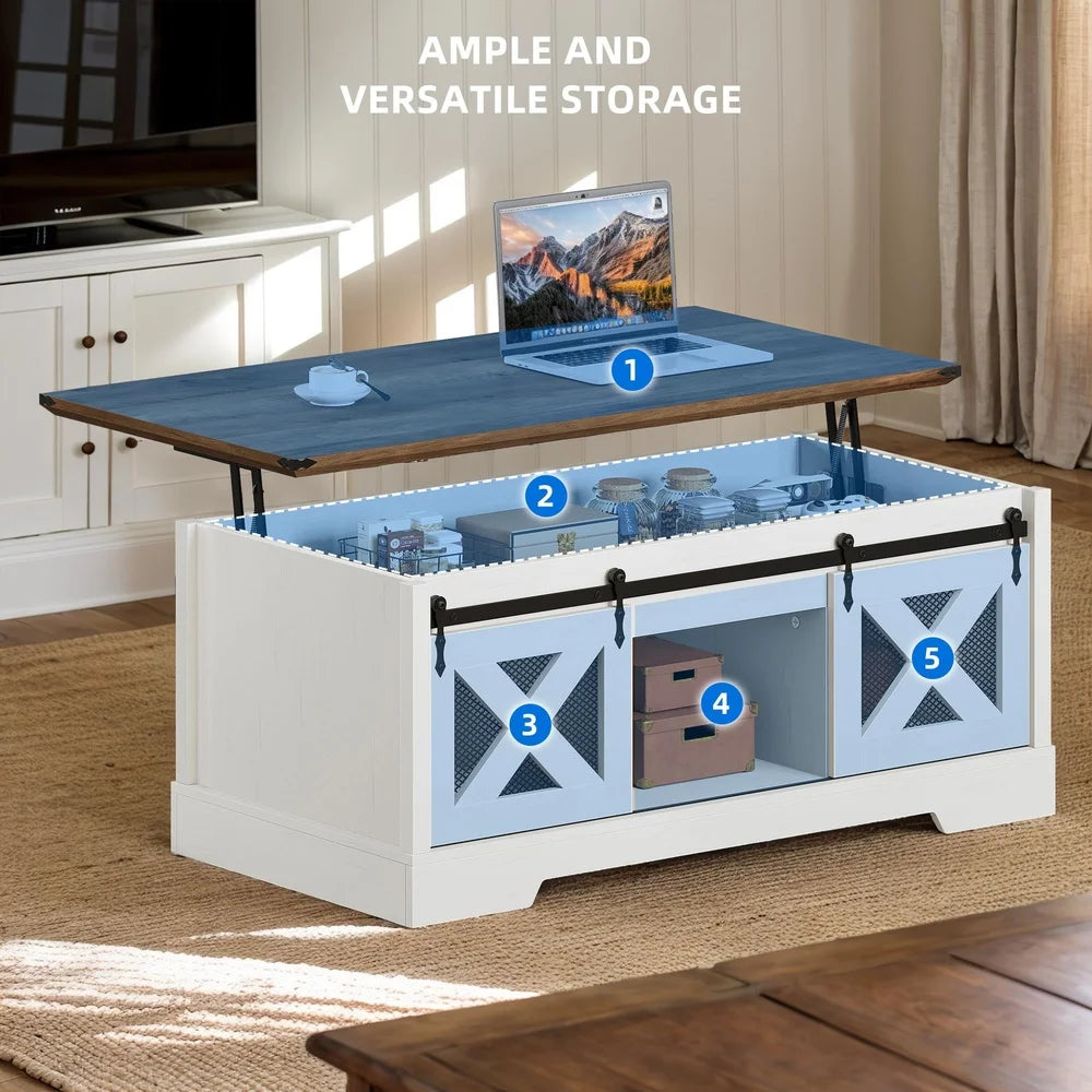 Farmhouse Lift Top Coffee Table