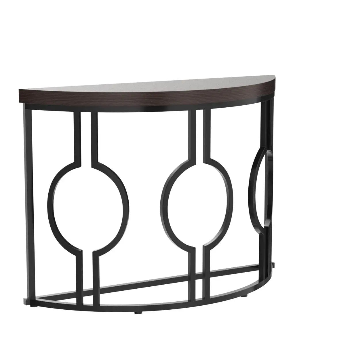 Half Moon Console Table for Entryway, Semi Circle Sofa Table