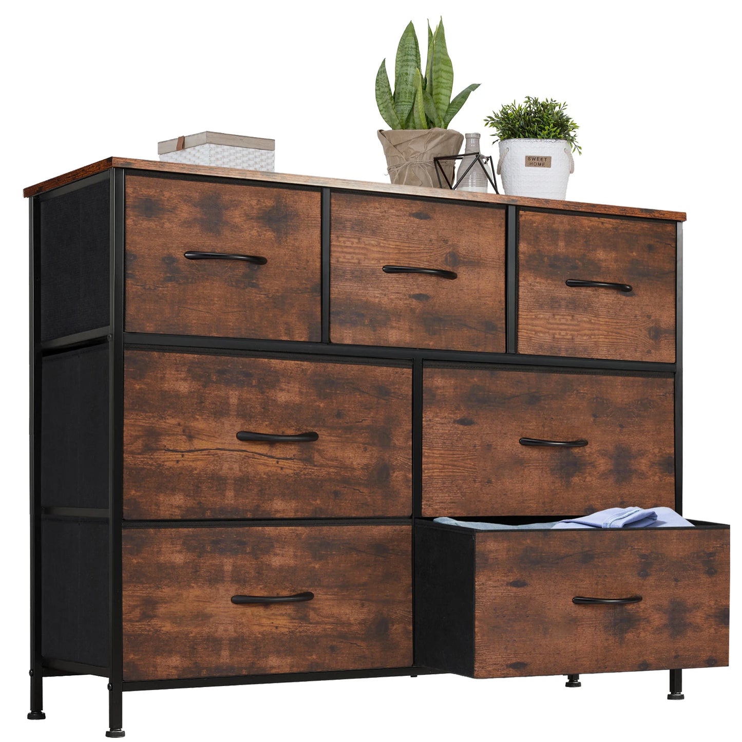 Dresser with Fabric Drawers