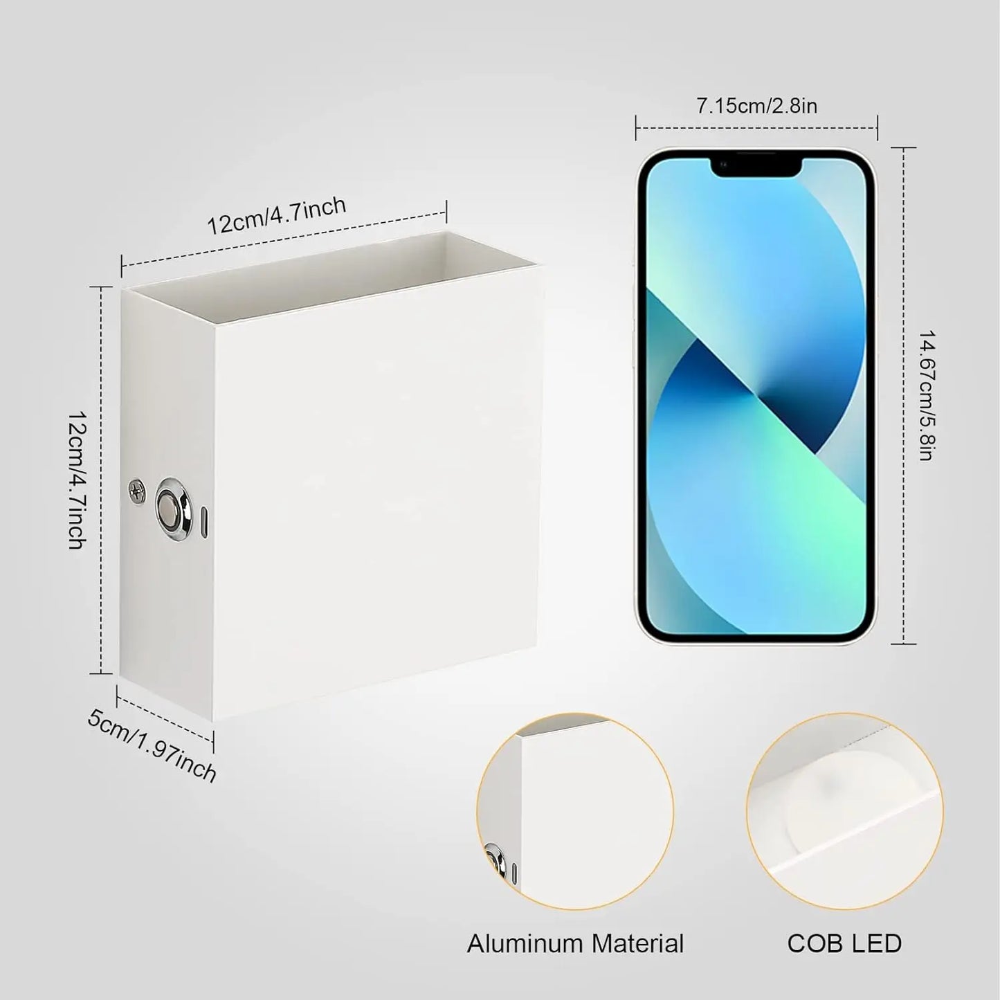 Battery Operated Wall Sconces with Remote, Rechargeable Wall Mount Lights