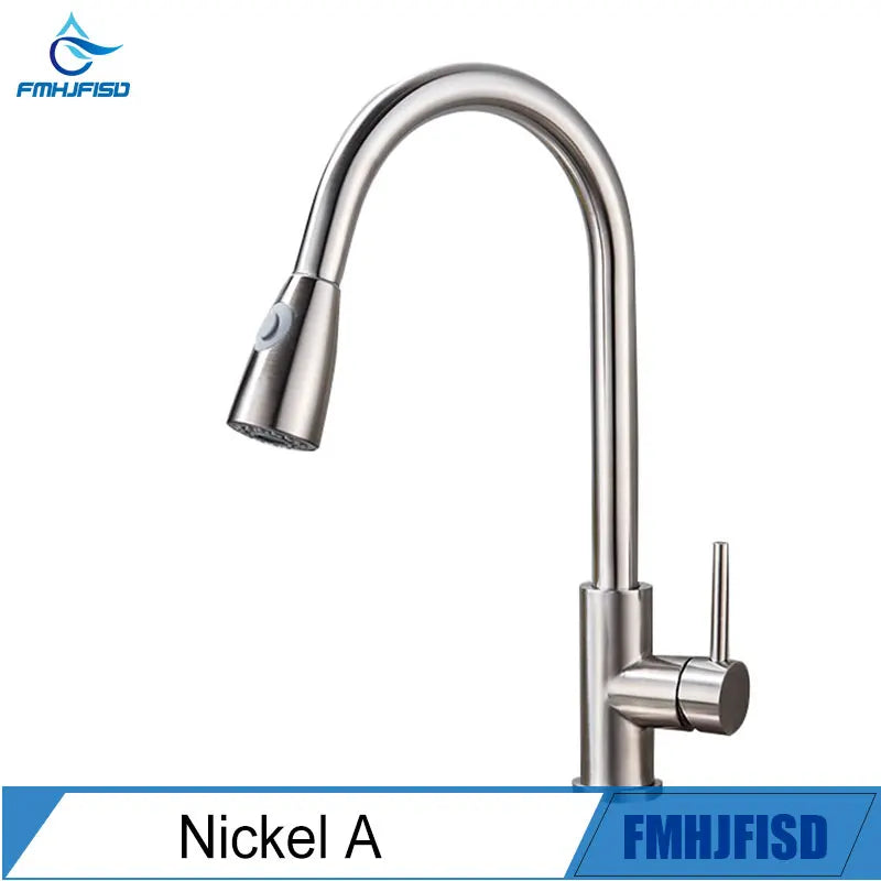 Modern Pull Down/Pull Out Kitchen Faucet, 360 Rotation Kitchen