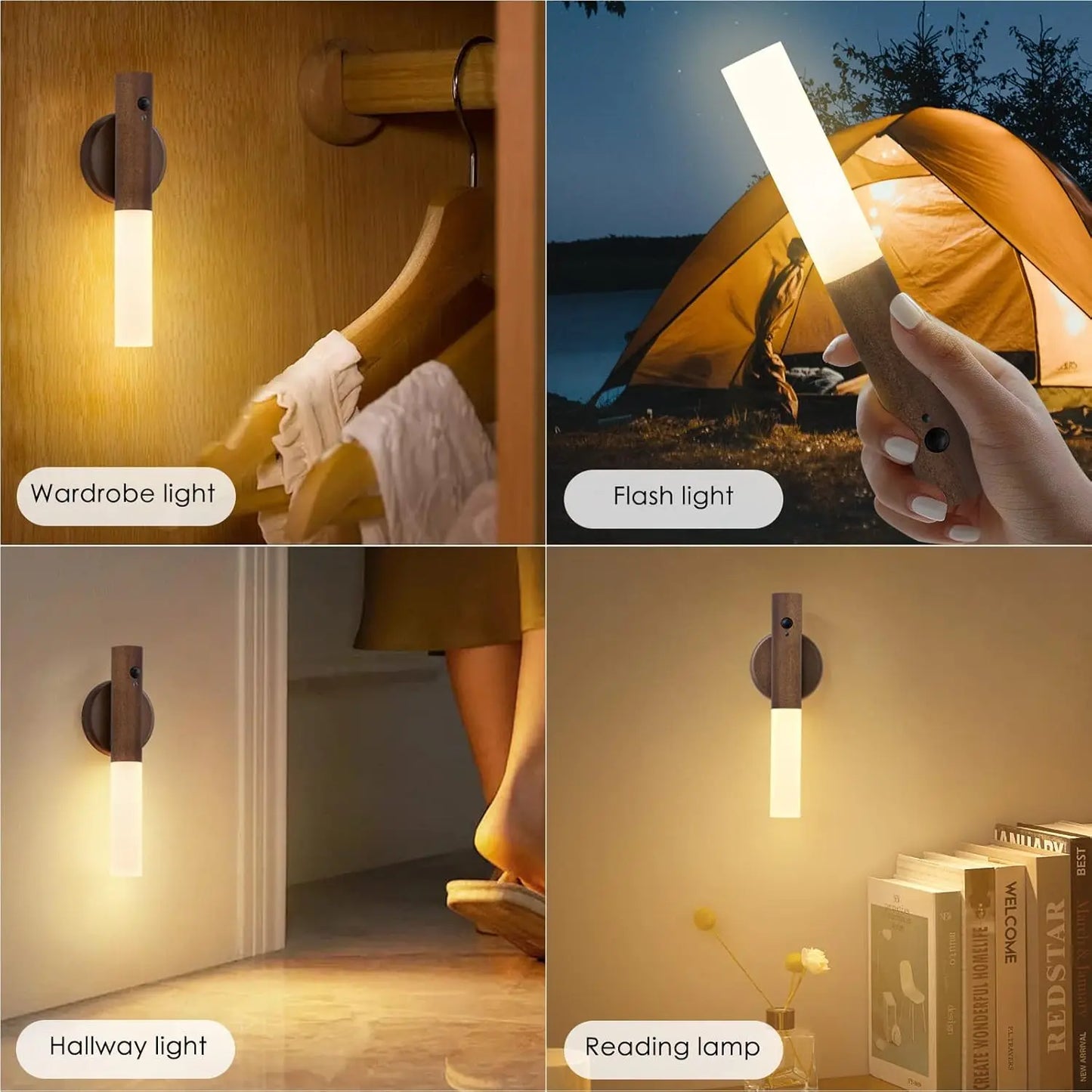 LED motion sensing light wall lamp, 2-piece set