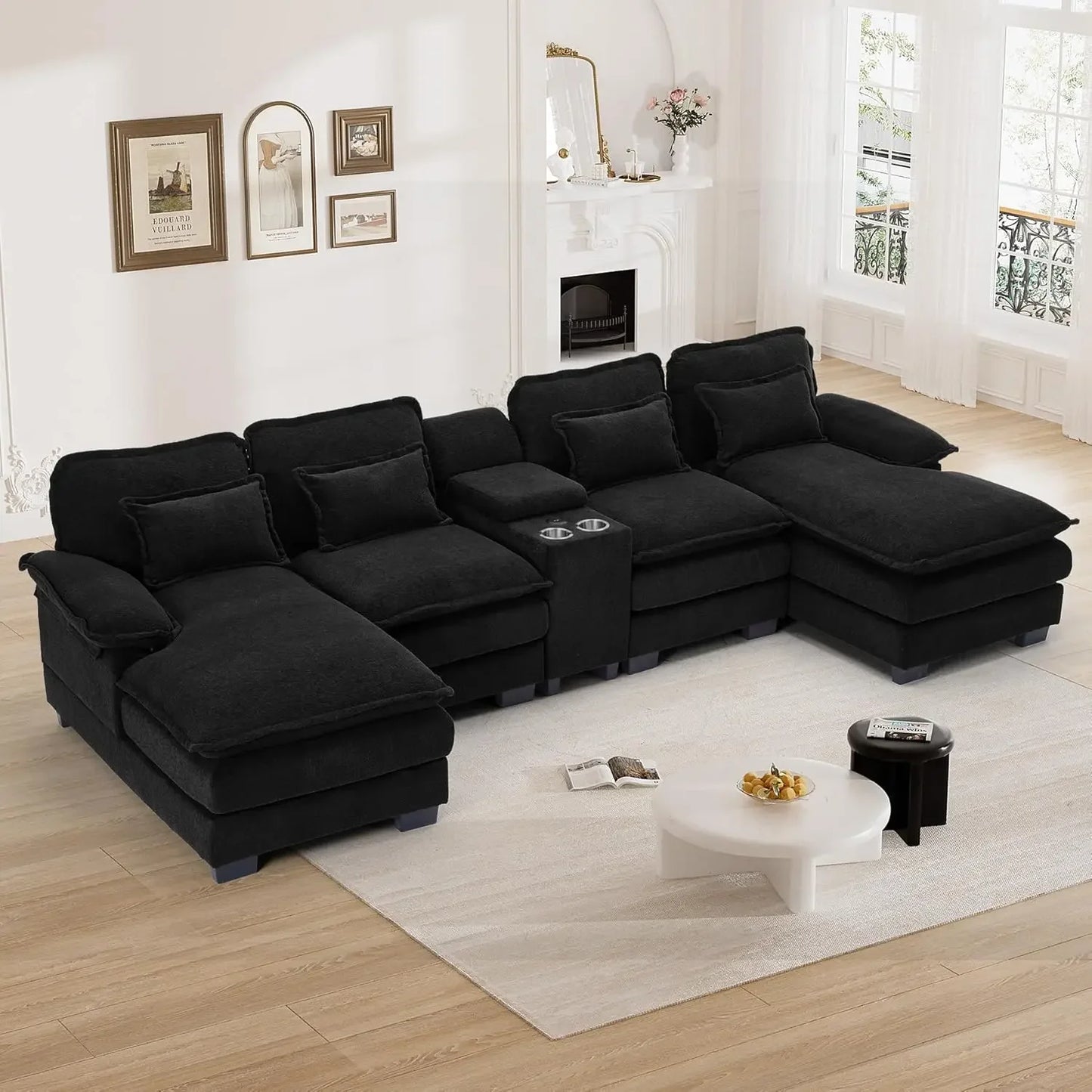 U Shape Large Modular Sectional Sofa