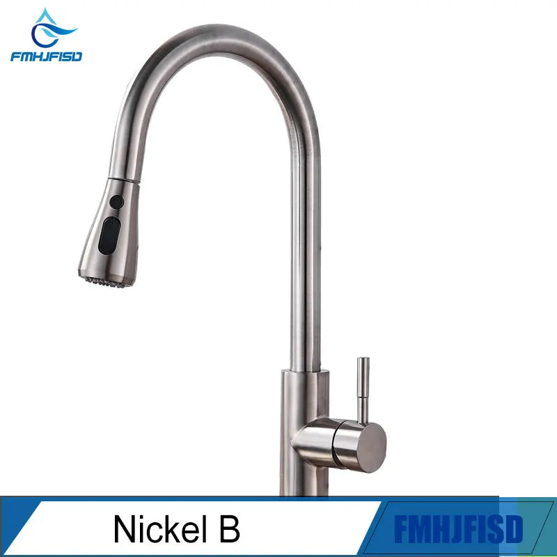 Modern Pull Down/Pull Out Kitchen Faucet, 360 Rotation Kitchen