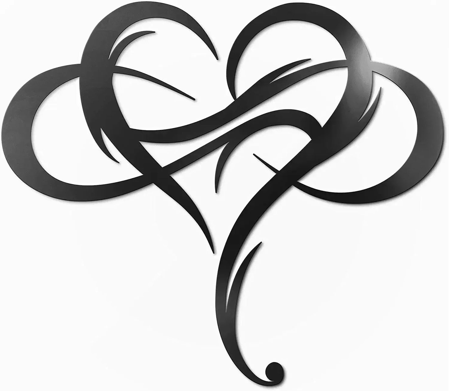 Iron Infinity Heart Sign Wall Decor