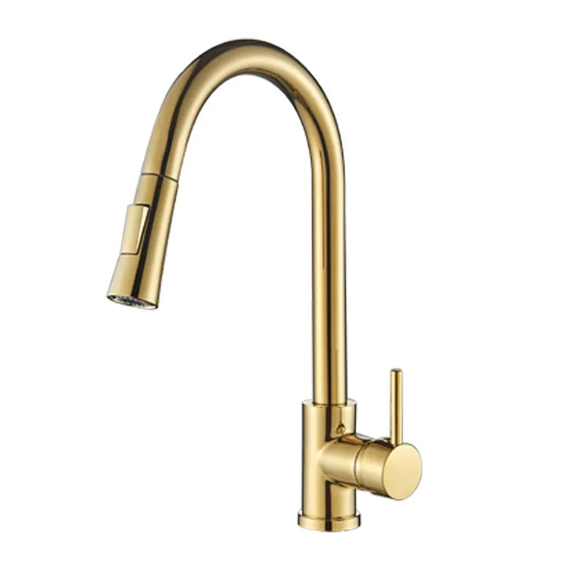 Modern Pull Down/Pull Out Kitchen Faucet, 360 Rotation Kitchen