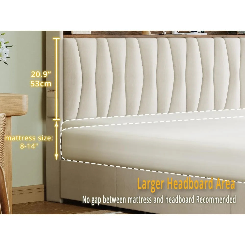 Upholstered Platform Bed