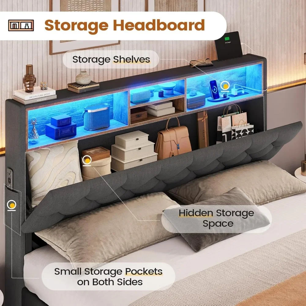 LED Queen Bed Frame