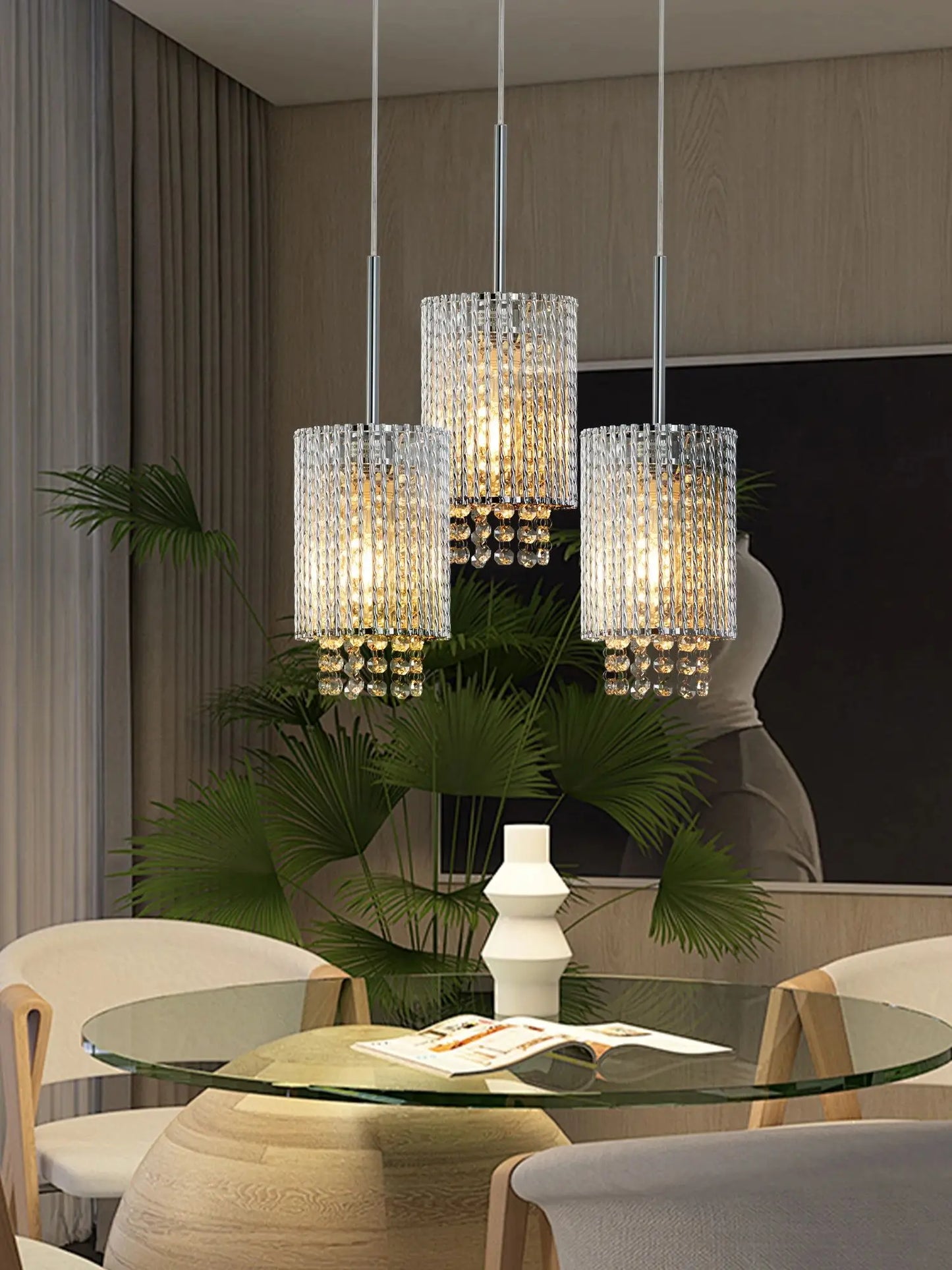 Modern Crystal Pendant Light
