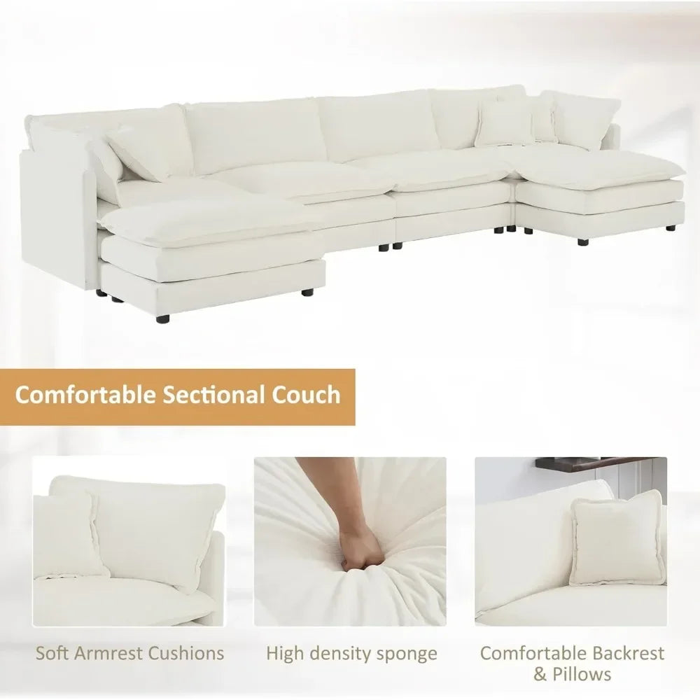 Oversized Large Comfy Sectional Couch
