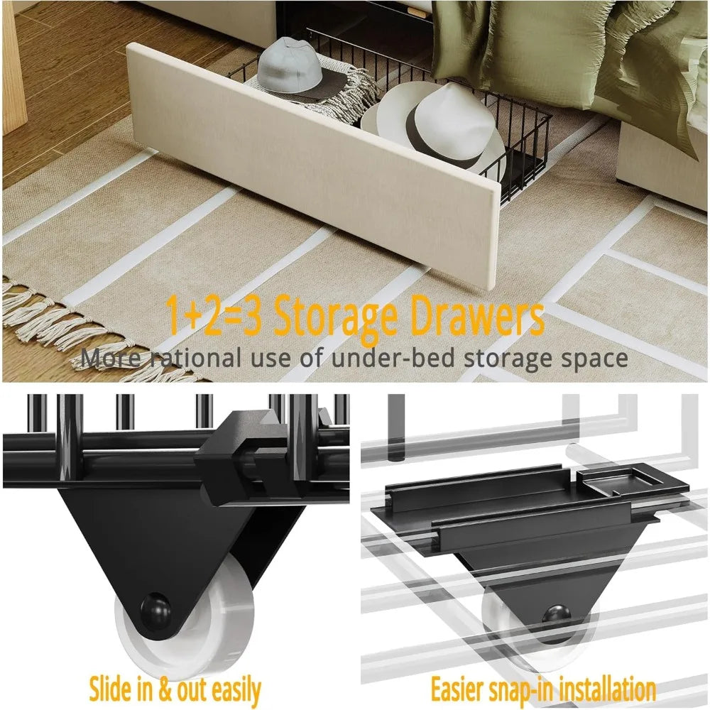 Upholstered Platform Bed