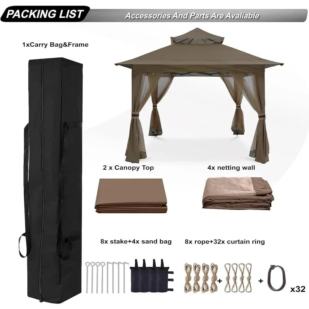 11' x 11' Outdoor Pop Up Gazebo