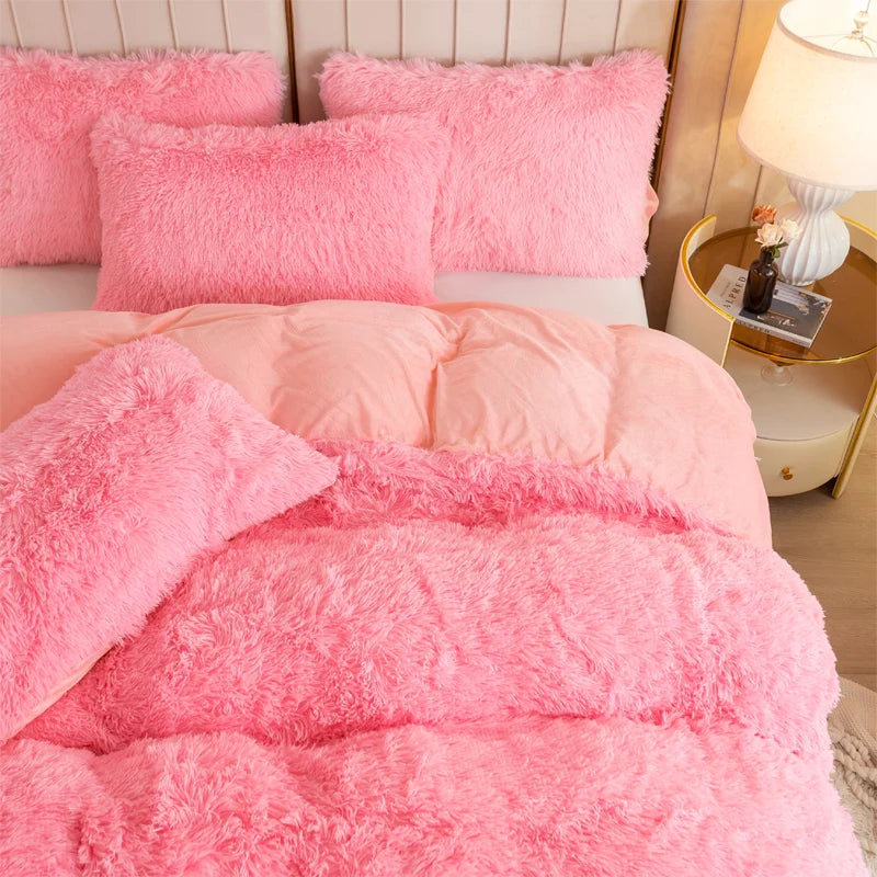 3-Piece Luxurious Plush Duvet Cover Bedding Set