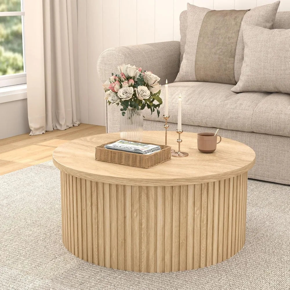 Circular Lift Top Coffee Table