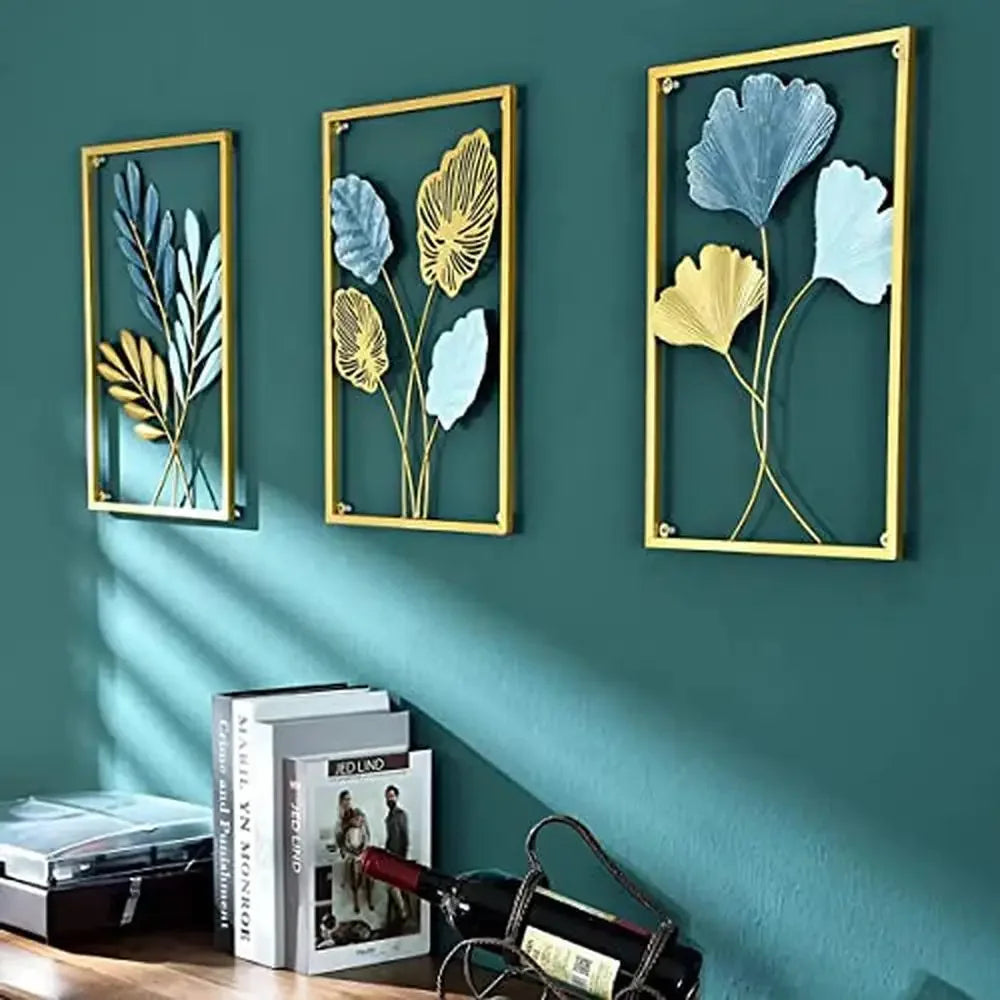 Rectanglar Metal Art Wall Decor Set
