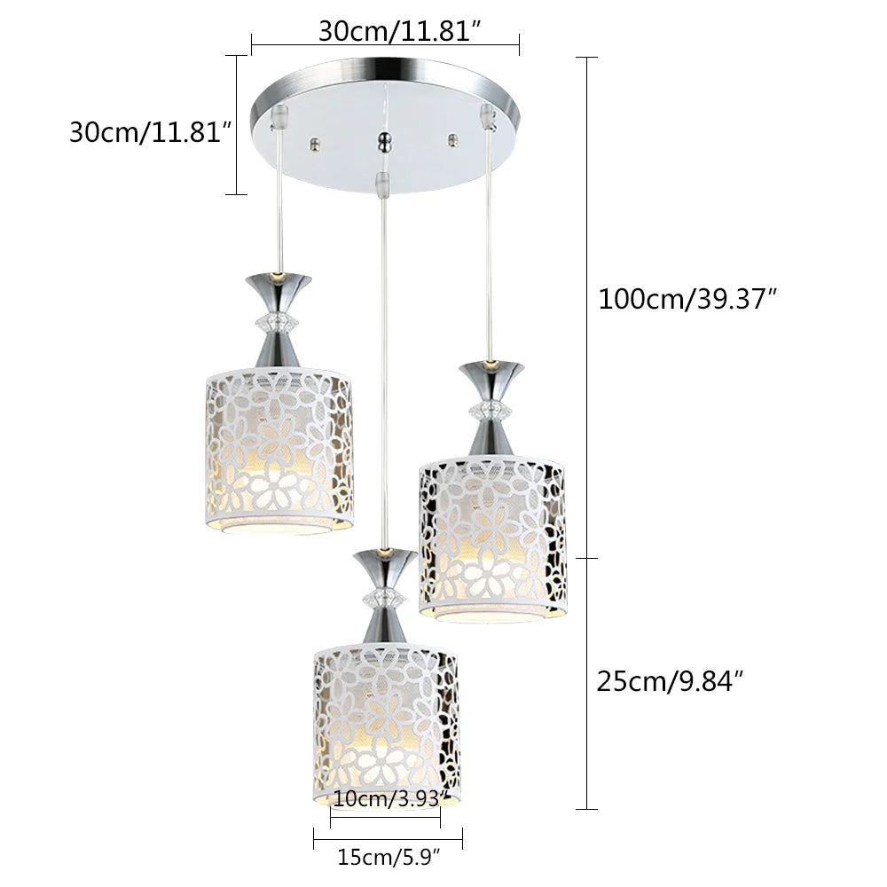 3 Light Petal Ceiling Lamp, Pendant Light