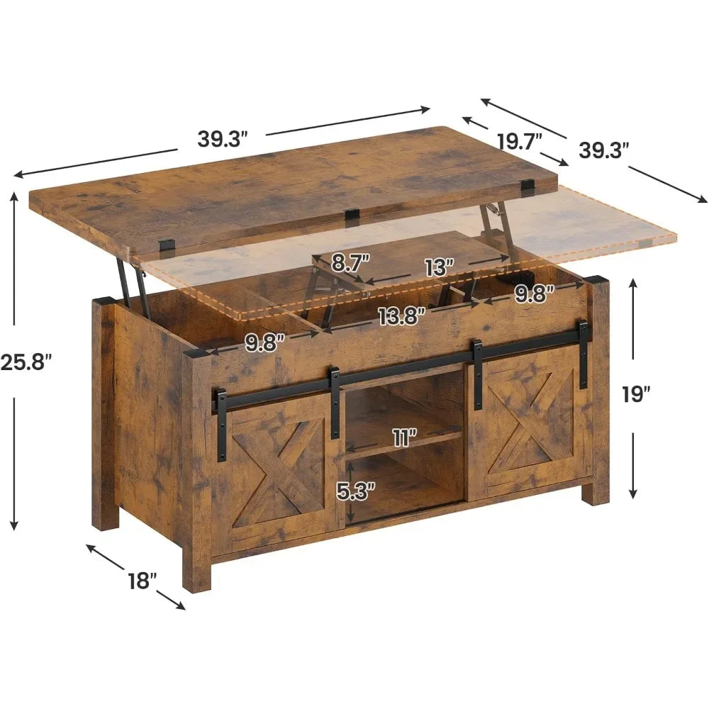Lift Top Coffee Table with Storage