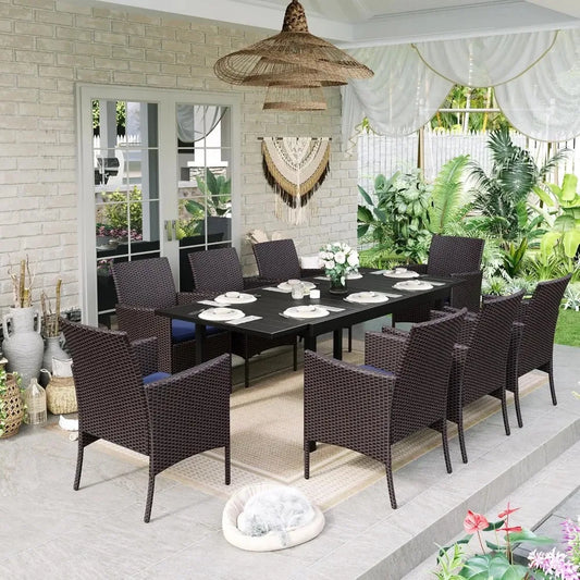 Expandable Outdoor Patio Dining Table