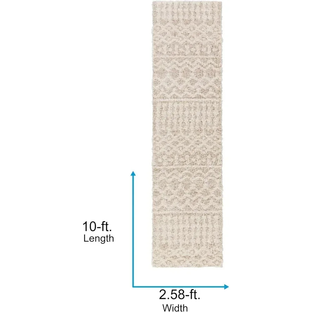 2”7“ X 10” Living Room Shag Runner Rug