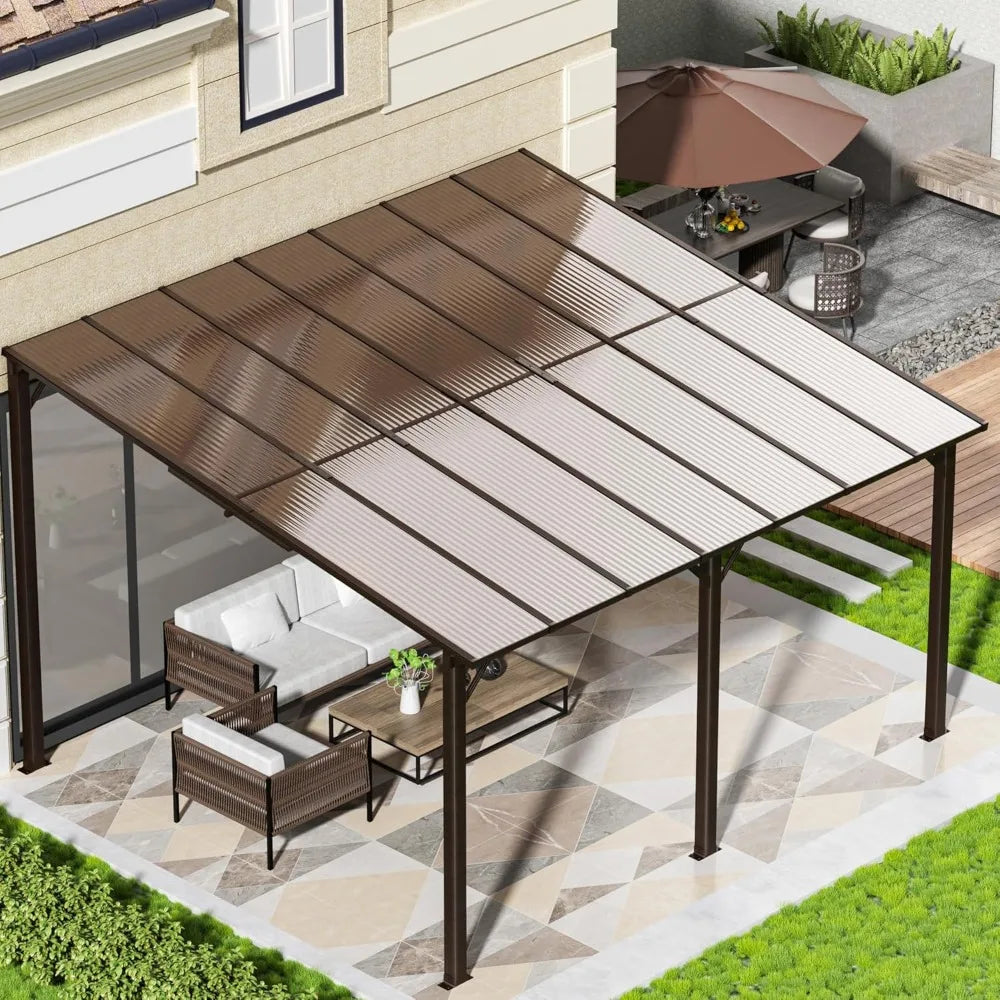 10x14 FT Gazebo, Aluminum Gazebo & Pergola Awnings, Patio, Decks
