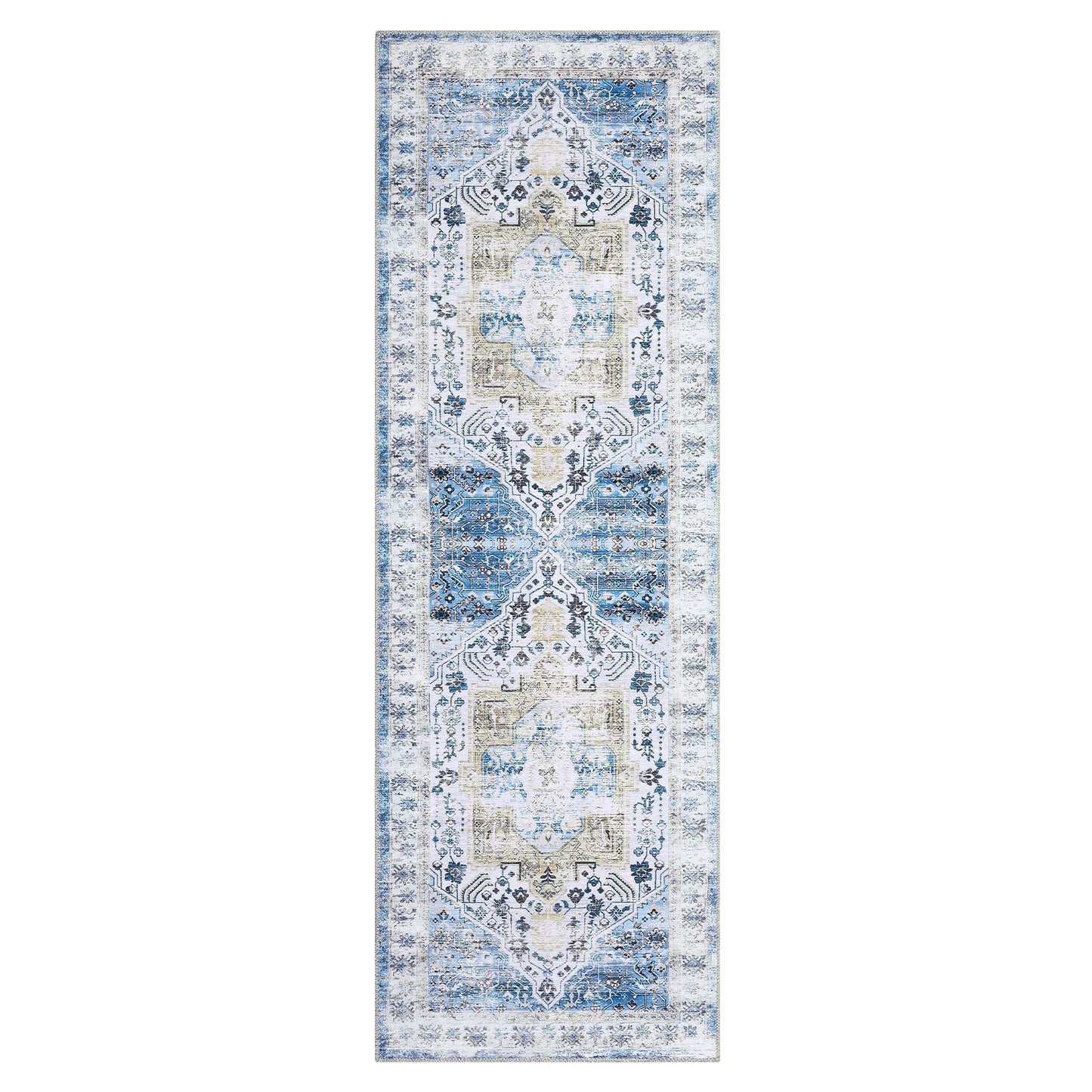 Vintage Machine Washable Hallway Runner