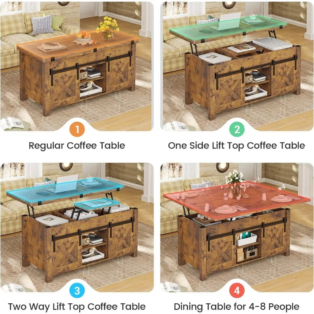 Lift Top Coffee Table with Storage