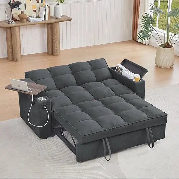3-in-1 Folding Convertible Pullout Sofa Bed
