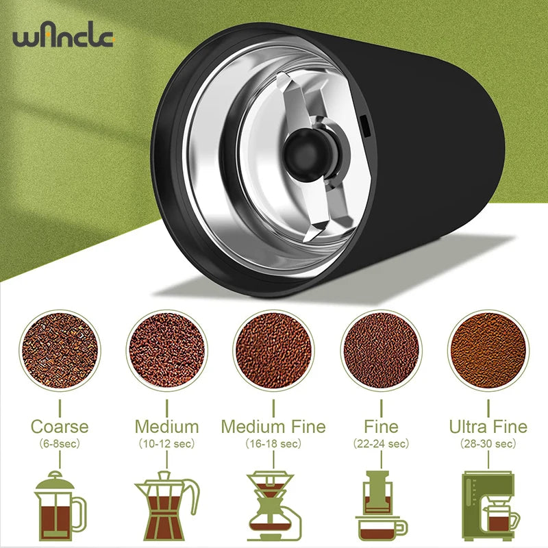 200w High-Power Coffee Grinder, Multifunctional Home Kitchen Appliance
