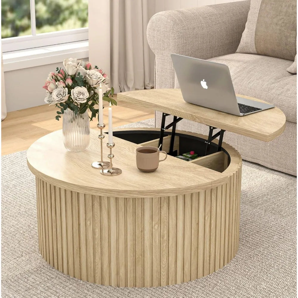 Circular Lift Top Coffee Table