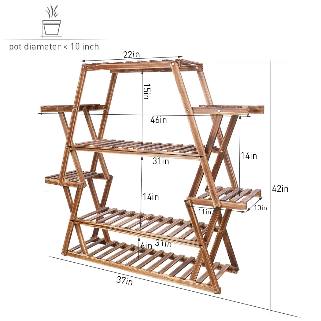 Multi-Tier Flower Stand, Large Plant Stand, Shelving