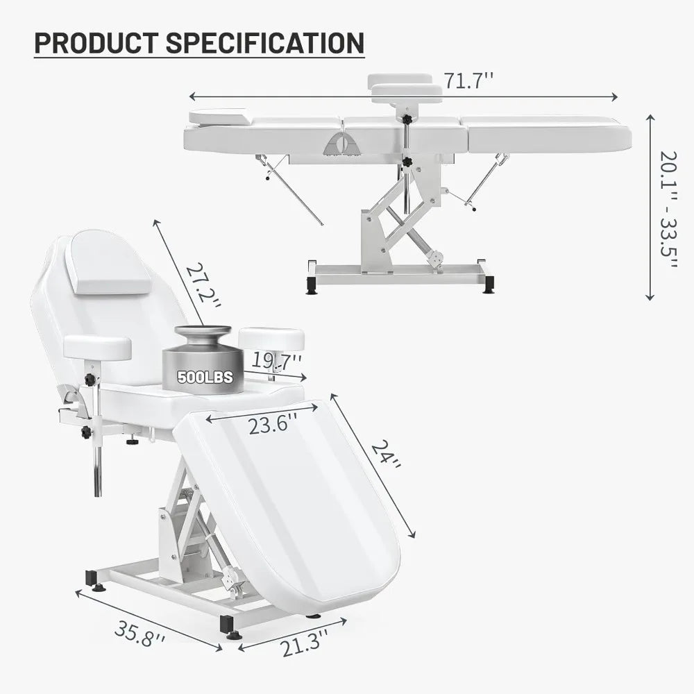 Motorized Professional Electronic Adjustable Spa Bed, Electric Medical Chair