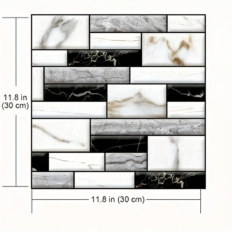 20PCS Self Adhesive Tile Wall Decor