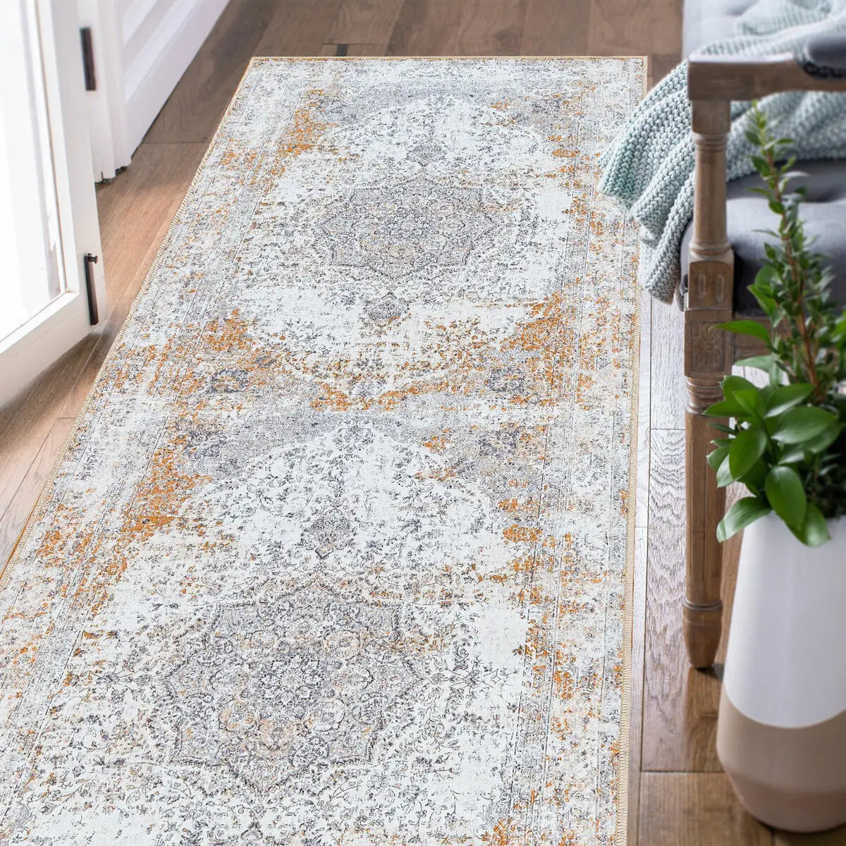 Washable Non-Slip Hallway Runner Rug