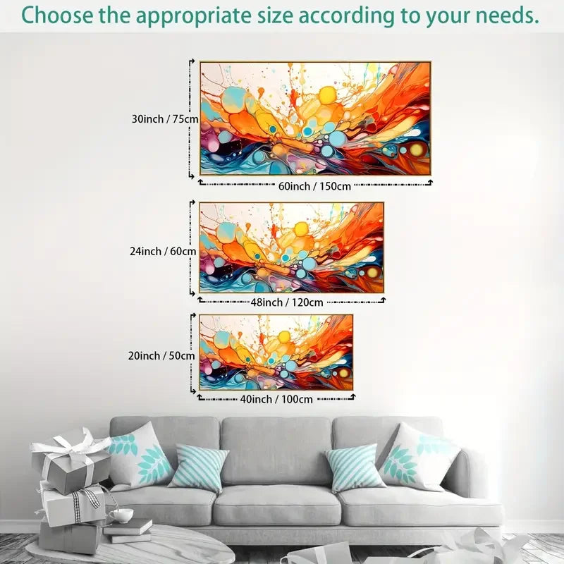 Vibrant Fantasy Art, Canvas Painting, Large-Scale Modern Abstract