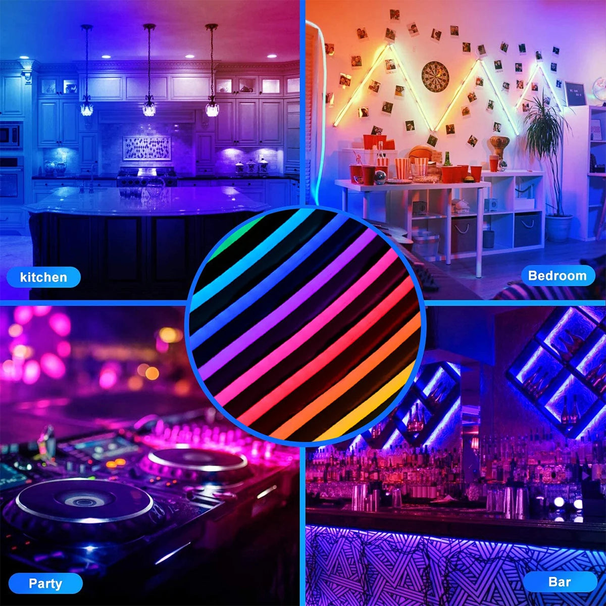 Remote Control LED Light USB Flexible Waterproof Strip Neon Light