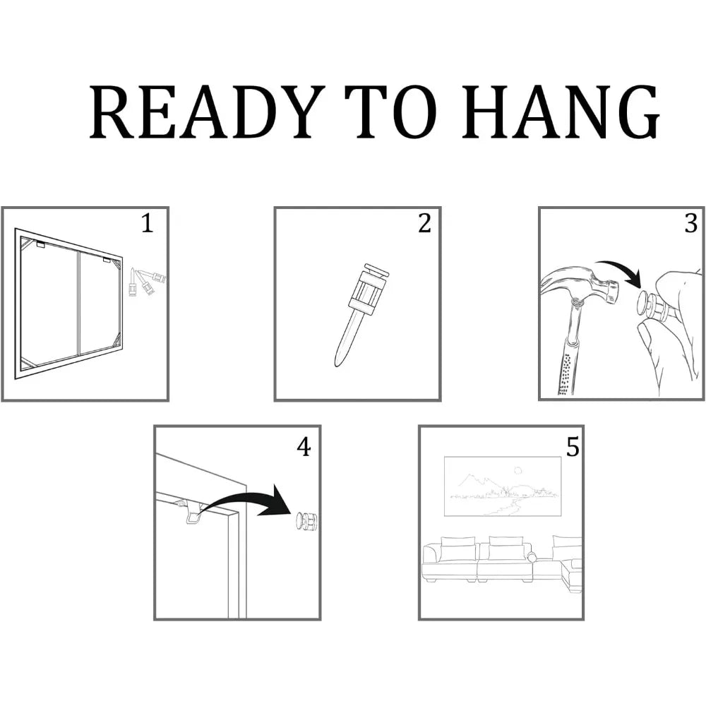 Wall Art Decor, Framed, Abstract Canvas, Modern Artwork