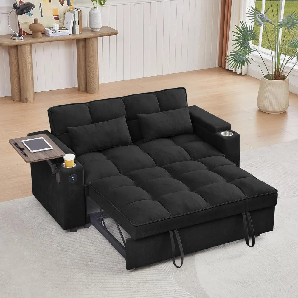 3-in-1 Folding Convertible Pullout Sofa Bed