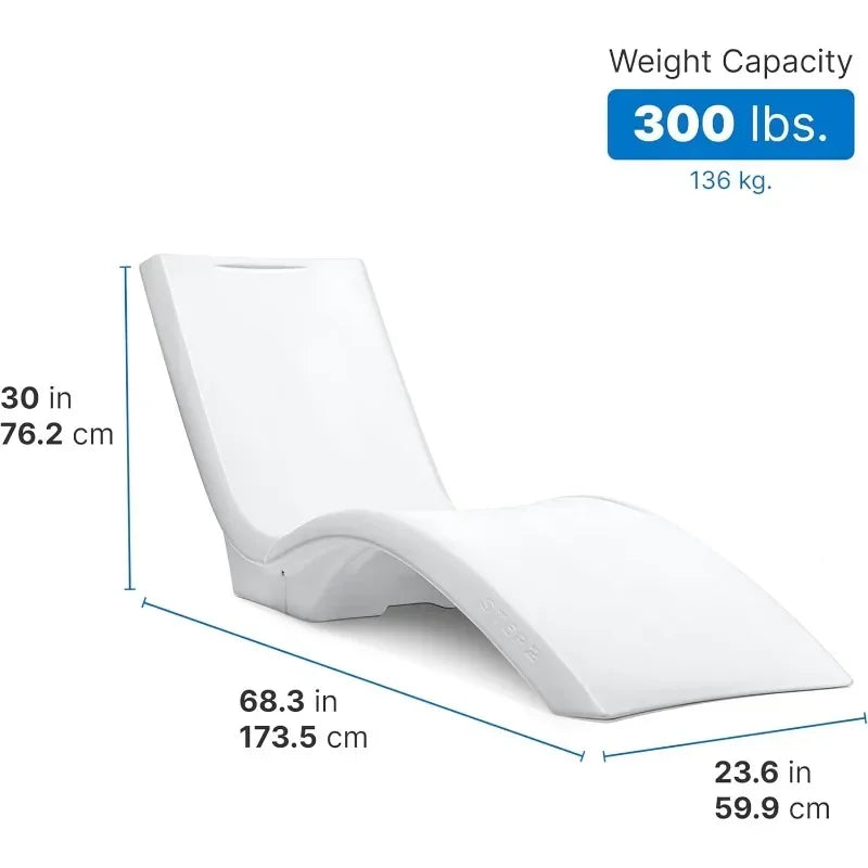 Pool Lounger, Fade-Resistant, Lounger for sun shelf