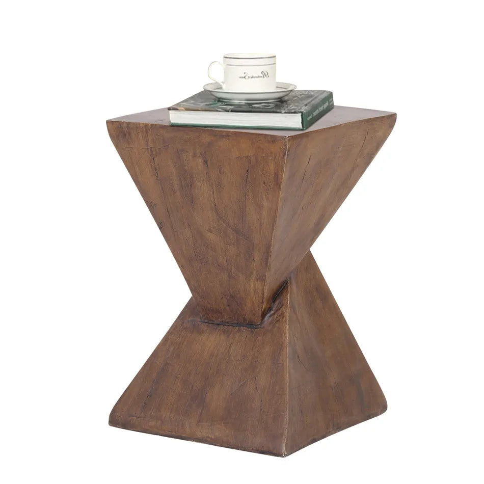 Lightweight Concrete Accent Table Bedside End Table