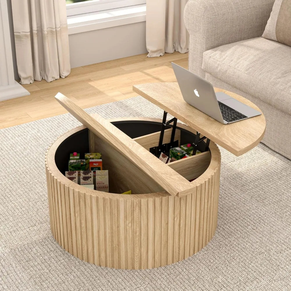 Circular Lift Top Coffee Table