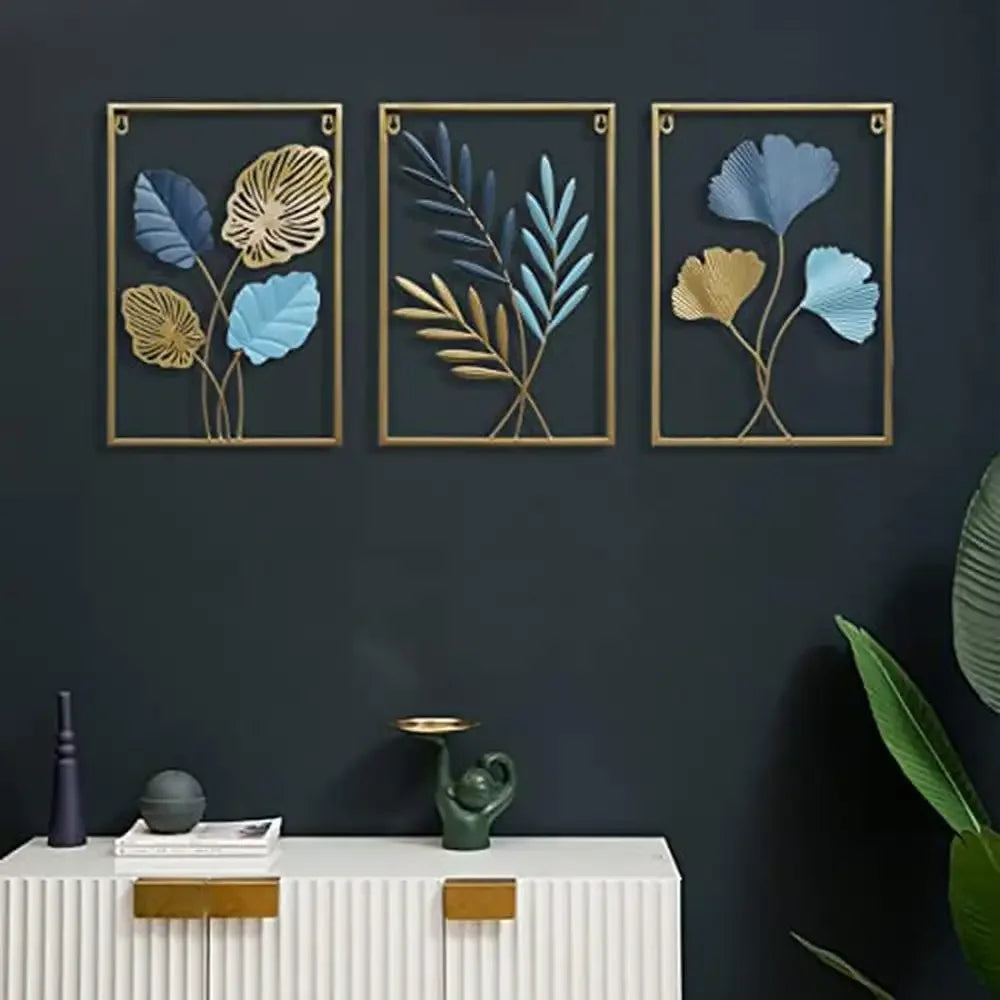 Rectanglar Metal Art Wall Decor Set