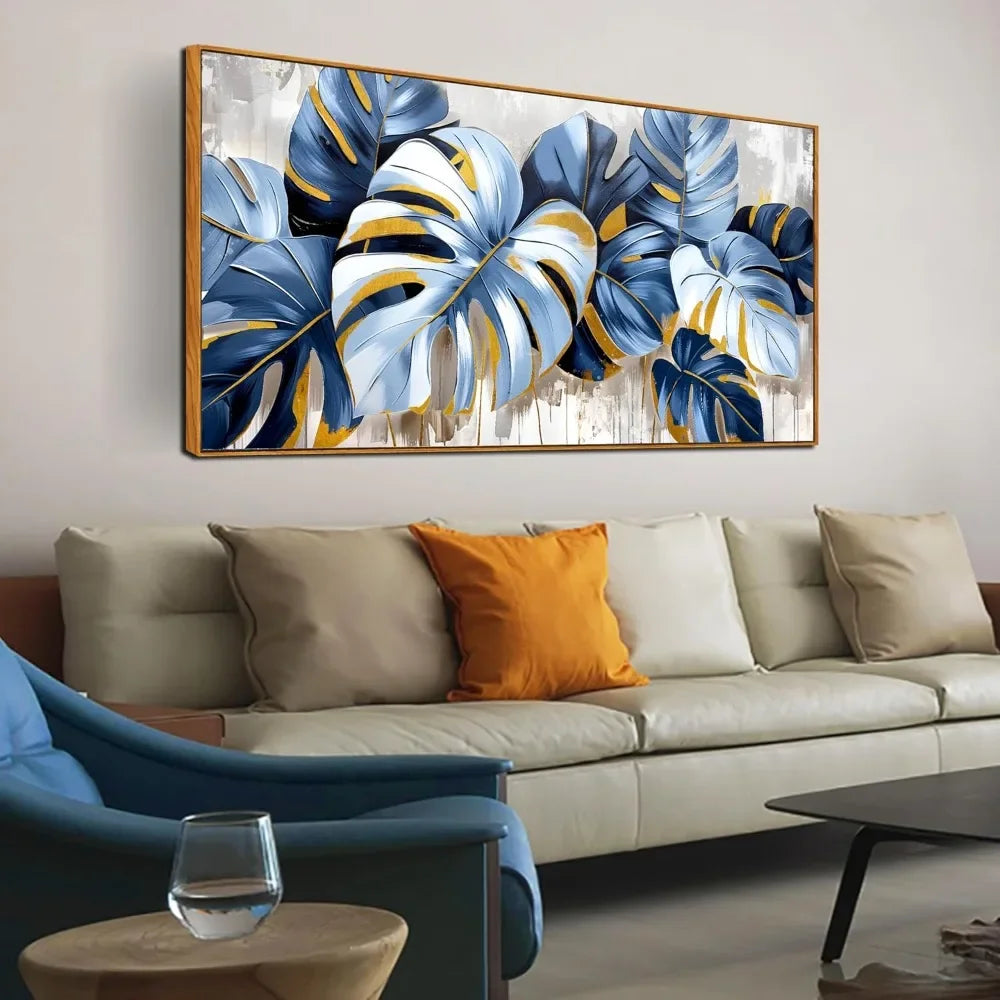 Banana Leaf Pictures, Canvas Wall Art, Framed Wall Decor