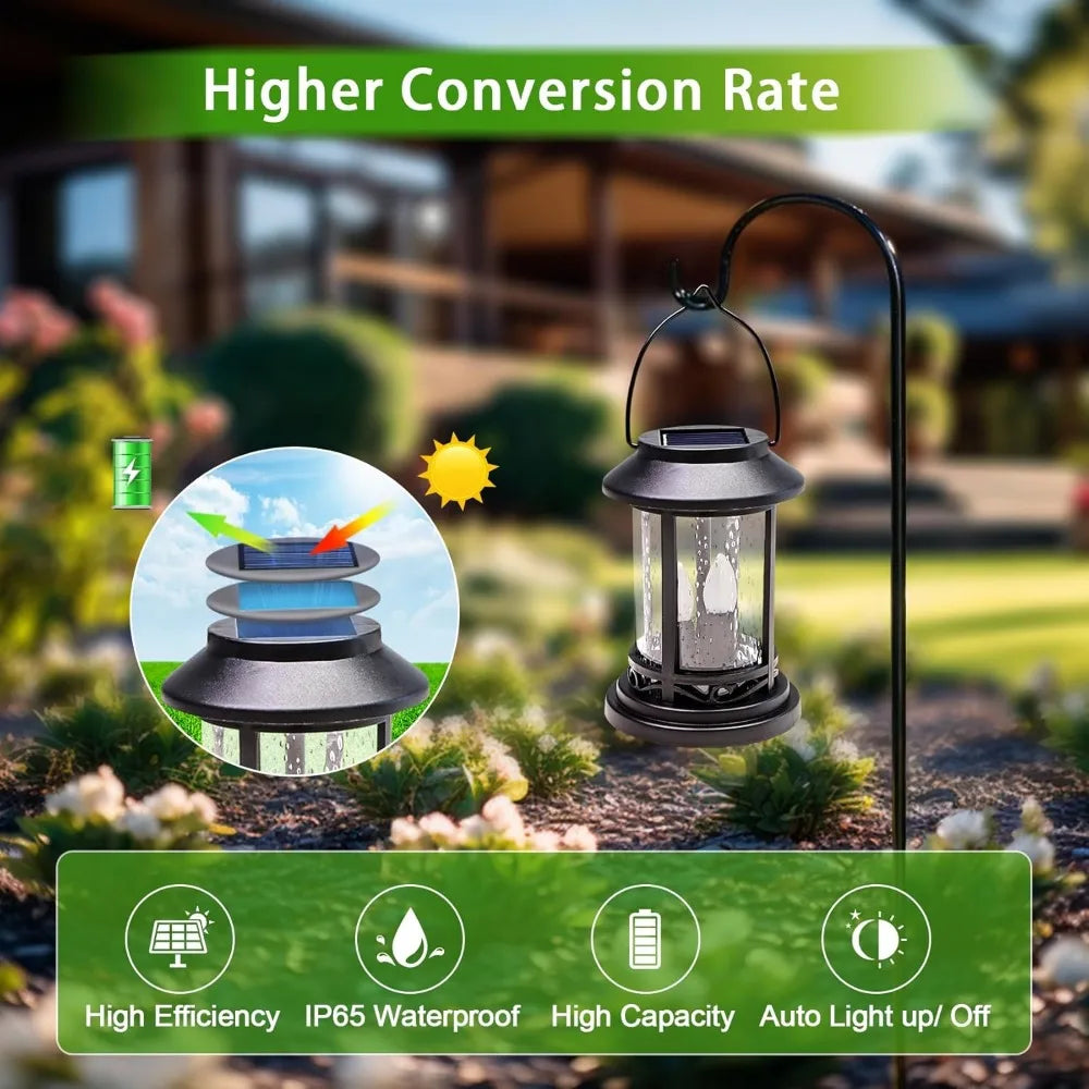 Outdoor Solar Light, Decorative Lantern, 6-Piece