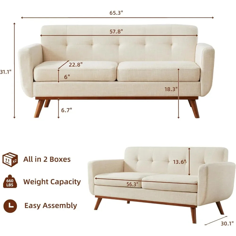 Modern Decor Love Seat Sofa
