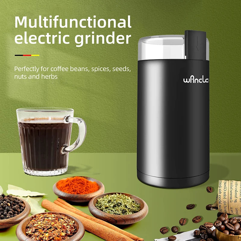 200w High-Power Coffee Grinder, Multifunctional Home Kitchen Appliance