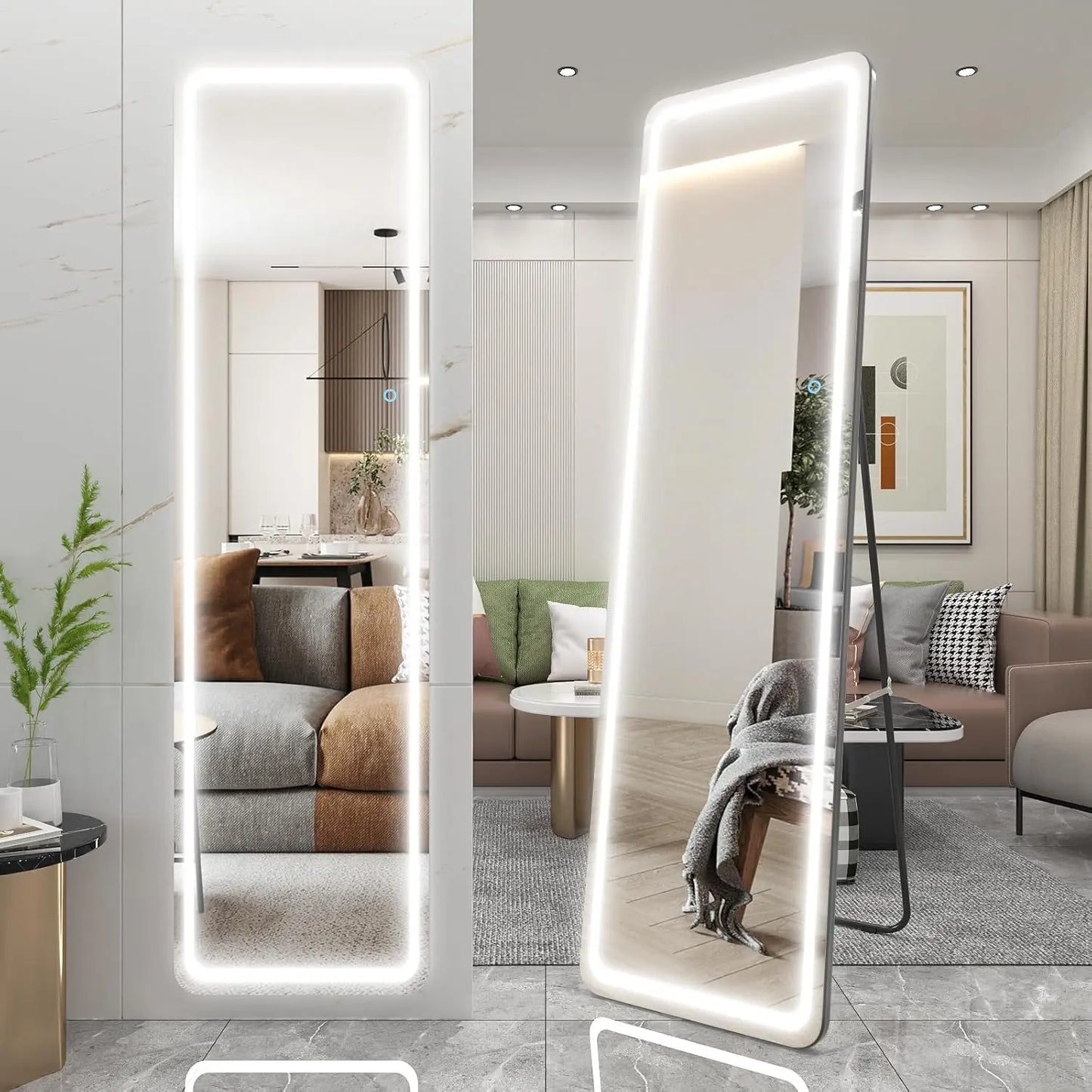 Modern Full Body Free Standing Wall Mirror