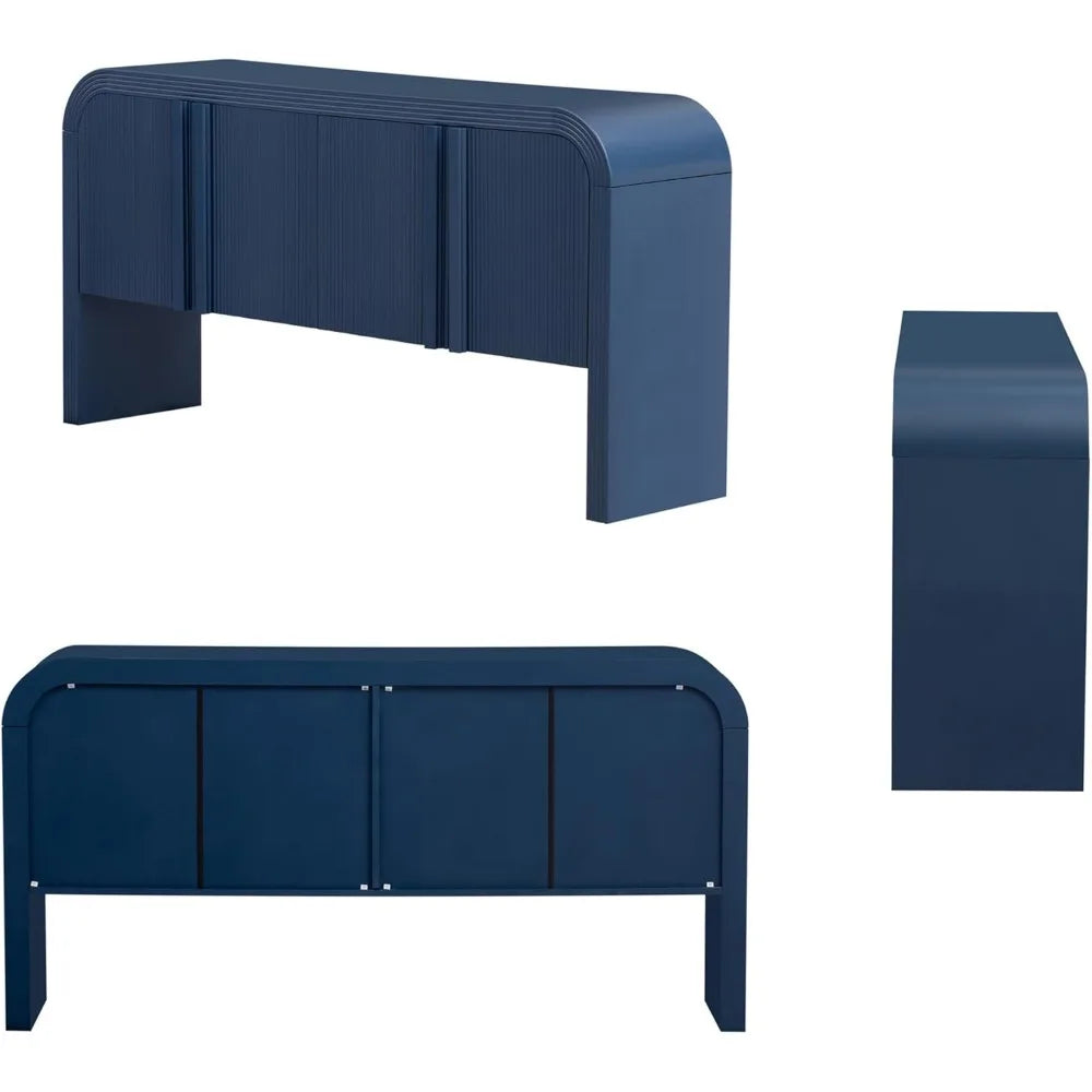 Modern Curved Edge Console Table