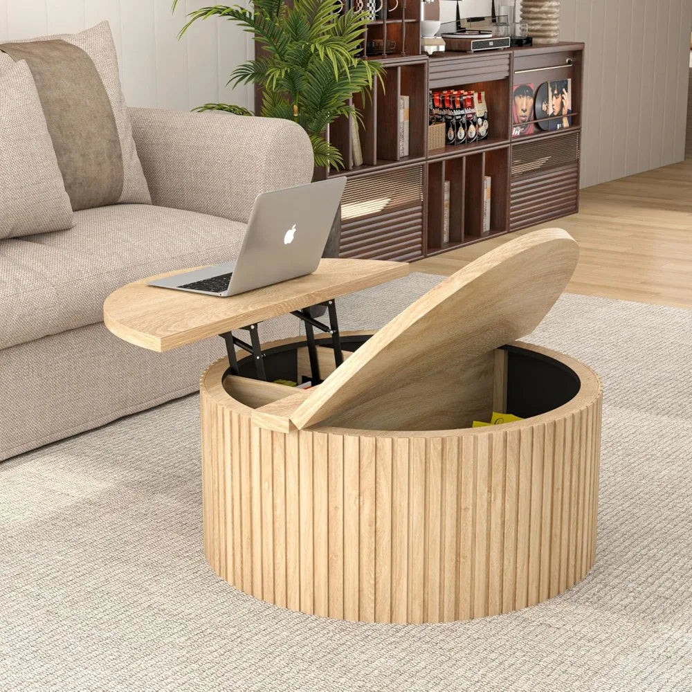 Circular Lift Top Coffee Table
