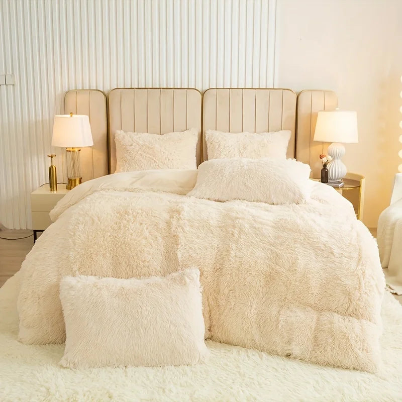 3-Piece Luxurious Plush Duvet Cover Bedding Set