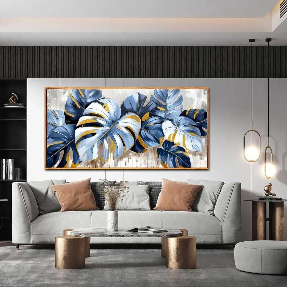 Banana Leaf Pictures, Canvas Wall Art, Framed Wall Decor